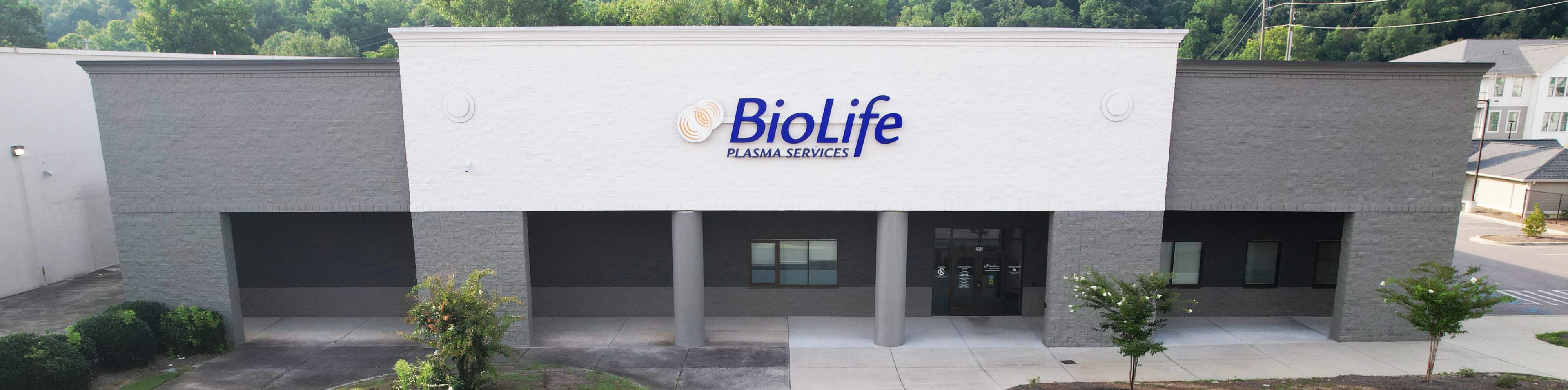 Edificio del Centro de Plasma de BioLife en Birmingham, Alabama