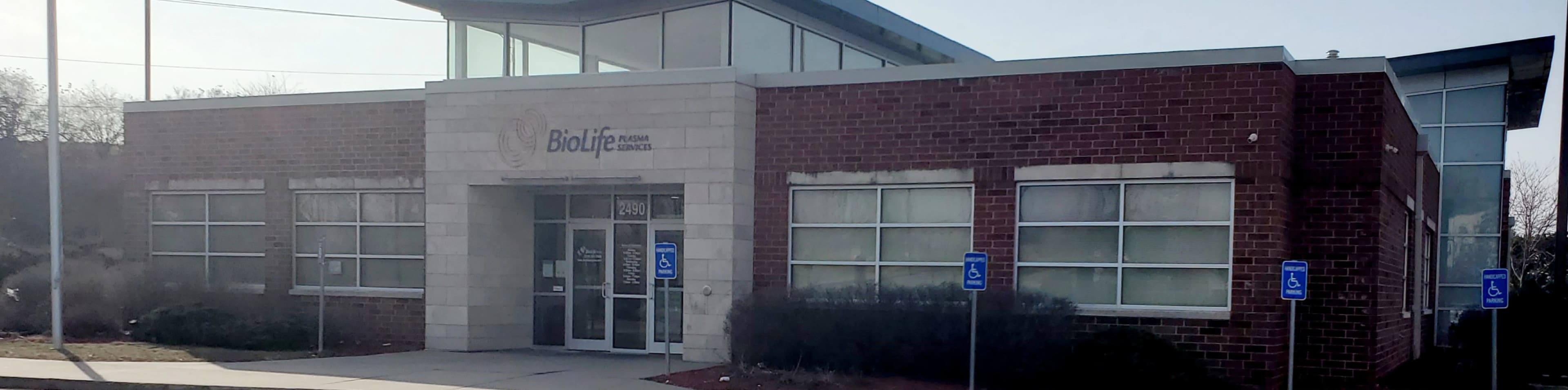 Edificio del Centro de Plasma de BioLife en Coralville, Iowa