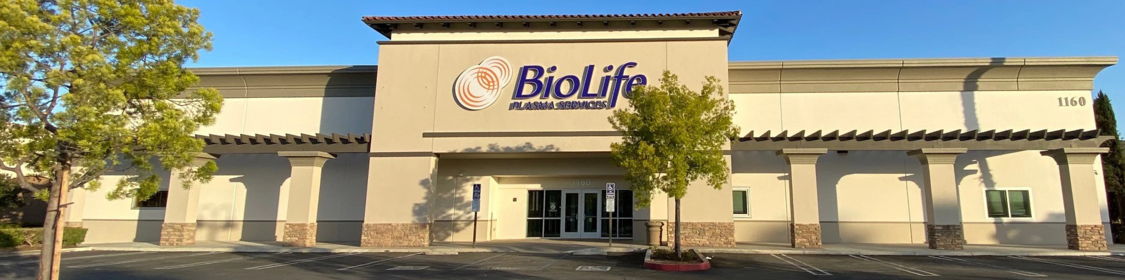 Edificio del Centro de Plasma de BioLife en Corona, California