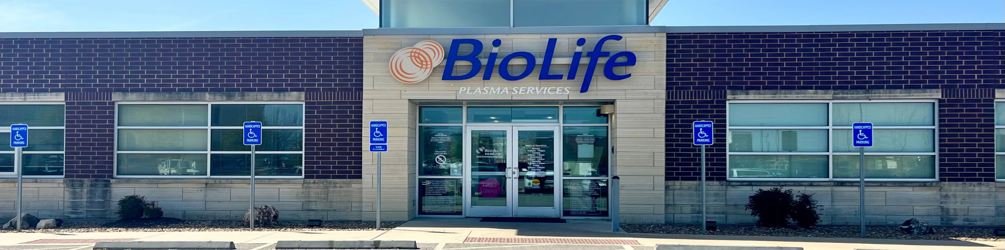 Edificio del Centro de Plasma de BioLife en Kyle, Texas
