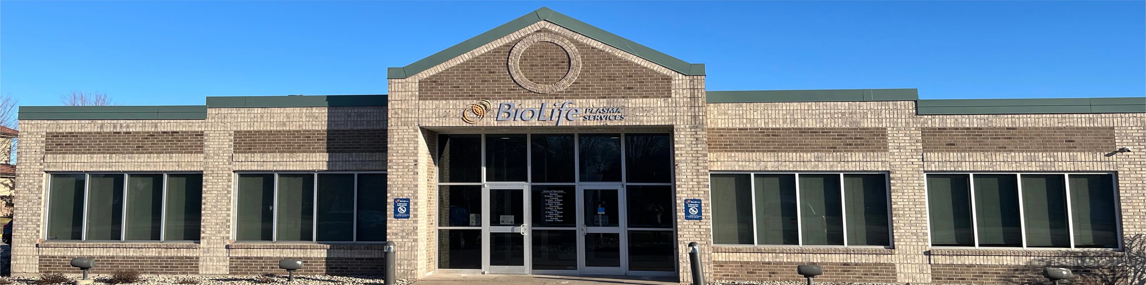 Edificio del Centro de Plasma de BioLife en Oshkosh, Wisconsin