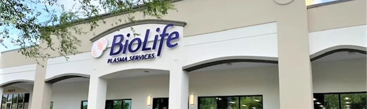 Edificio del Centro de Plasma de BioLife en Tallahassee, Florida