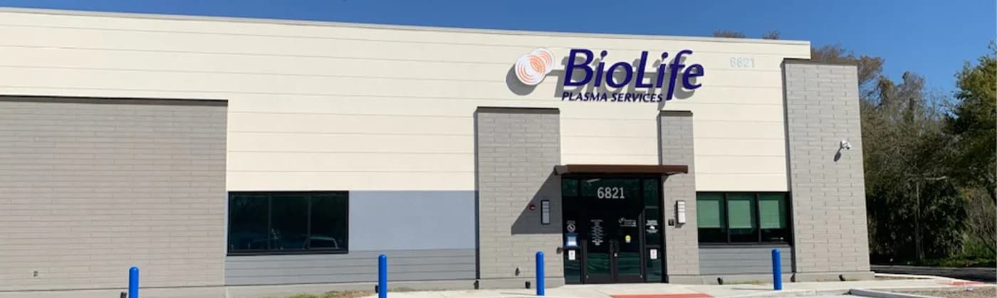 Edificio del Centro de Plasma de BioLife en Tampa, Florida
