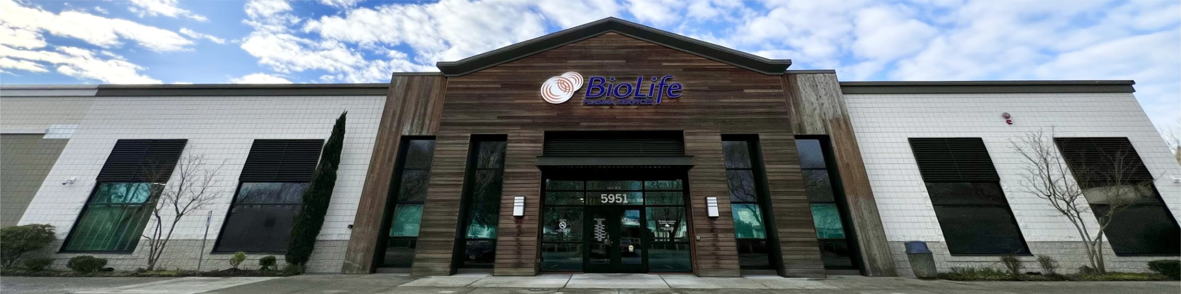 Edificio del Centro de Plasma de BioLife en Tukwila, Washington